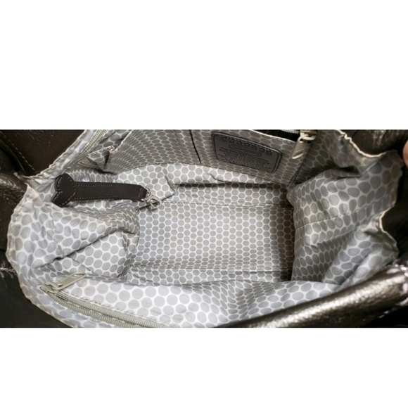 Brighton Metallic Pewter Anju Masterpiece Collection Leather Shoulder Bag EUC - Picture 10 of 13